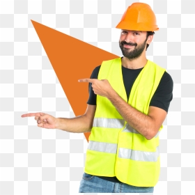 Need A Labour Or Tradie - Construction Labour Png, Transparent Png - man pointing png
