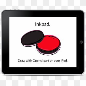 Draw With Openclipart On Your Ipad Using Inkpad - Clip Art, HD Png Download - ipad .png