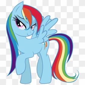 My Little Pony Blue - Rarity Rainbow Dash My Little Pony, HD Png Download - my little pony group png
