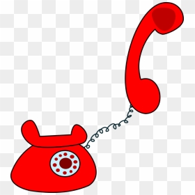 Transparent Cartoon Telephone Png, Png Download - red phone png