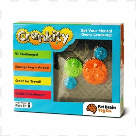 Fat Brain Toys Crankity Brainteaser - Crankity Game, HD Png Download - brain gears png