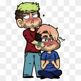 Cute Markiplier And Jacksepticeye, HD Png Download - screaming mouth png