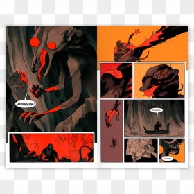 Hellboy Spread 5 - Illustration, HD Png Download - hellboy png
