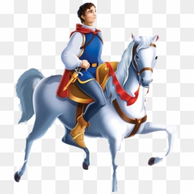 Snow White Prince Charming Seven Dwarfs Queen Disney - Prince On White Horse, HD Png Download - snow white and the seven dwarfs png
