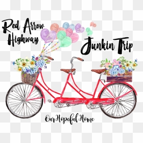Red Arrow Highway Junkin Trip Michigan Lower Peninsula - Wedding Invitation, HD Png Download - big red arrow png