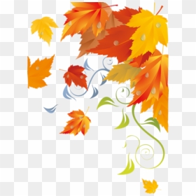 Fall Leaves Corner Clip Art, HD Png Download - gold garland png
