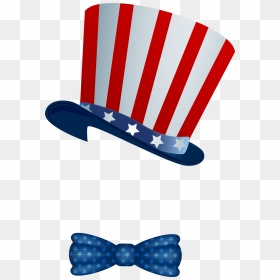 American Hat And Bowtie, HD Png Download - 4th of july clipart png