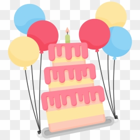Torta Clip Art Decoration - Balloon And Cake Clipart, HD Png Download - birthday cake clip art png