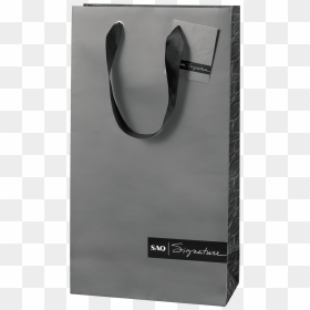 Saq Signature Gift Bag For Two Bottles - Paper Bag, HD Png Download - gift bag png