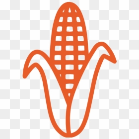 Sharkfarmer Icons Corn-orange - Corn Field Clipart Black And White, HD Png Download - agriculture icon png