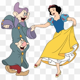 Dopey And Snow White, HD Png Download - snow white and the seven dwarfs png