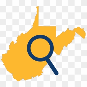 Wv - West Virginia Map Vector, HD Png Download - wv png