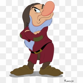 Grumpy Snow White Dwarf Transparent - Grumpy From Snow White, HD Png Download - snow white and the seven dwarfs png