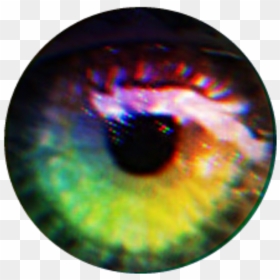 #eye #eyeball #eyes #pupil #rainbow #rainboweye #pupilsticker - Rainbow Eye Lens Png, Transparent Png - rainbow lens flare png