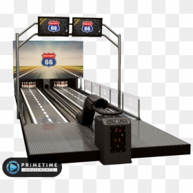 Highway66 Road Theme Bowl - Bowling Arcade Machine, HD Png Download - bowling lane png