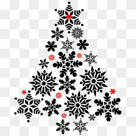 Christmas Tree Clipart Red, HD Png Download - red snowflake png