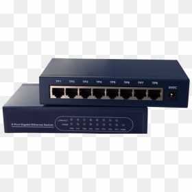 10/100/1000mbps Ethernet Switch 8ge - Modem, HD Png Download - ethernet png