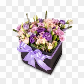 Romantic Flower Box - Kytice Box K Narozeninám, HD Png Download - flower box png
