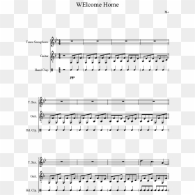 Transparent Welcome Home Png - Its Raining Tacos Sheet Music, Png Download - welcome home png