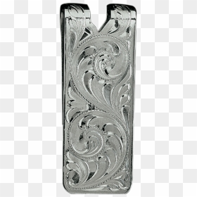 Hand Engraved Money Clip, HD Png Download - scroll work png
