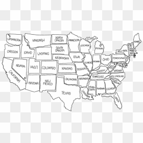 1653-rearranged - Eating Disorder And Gender, HD Png Download - blank map of usa png