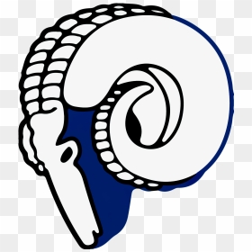 La Rams First Logo, HD Png Download - ram head png