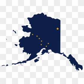 Alaska Flag Map, HD Png Download - blank map of usa png