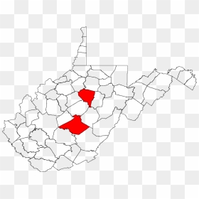Atrytonopsis Hianna Wv Map Red - West Virginia Counties Svg, HD Png Download - wv png