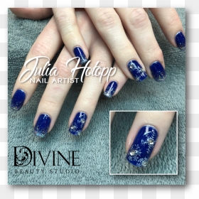 Julia Blue Snowflakes - Nail Polish, HD Png Download - blue snowflakes png