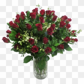 Garden Roses, HD Png Download - vase of flowers png