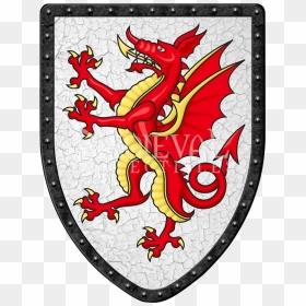 Transparent Medieval Shield Png - Dragon On A Shield, Png Download - medieval shield png