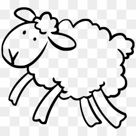 Emotion,art,monochrome Photography - Jumping Lamb Clip Art, HD Png Download - sheep clipart png