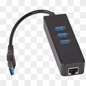 Usb Hub, HD Png Download - ethernet png