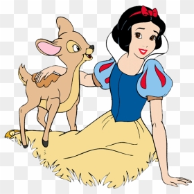 Snow White Clipart - Snow White And The Deer, HD Png Download - snow white and the seven dwarfs png