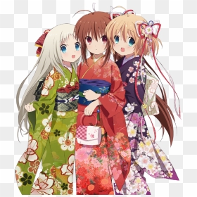 Happy Chinese New Year Anime, HD Png Download - kimono png