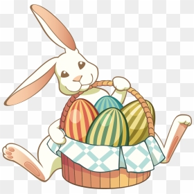 Egg Bunnies Easter Bunny Lent Free Hd Image Clipart - Bunny Happy Easter Clipart, HD Png Download - lent png