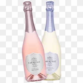 Glass Bottle, HD Png Download - champagne pop png