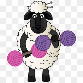 Sheep Knitting Png - Sheep Knitting, Transparent Png - sheep clipart png