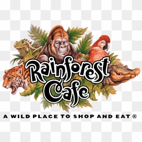 Transparent Cafe Png - Rainforest Cafe London Logo, Png Download - animal logo png