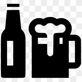 Drink Bottle Mug Geer - Beer Bottle Beer Icon Png, Transparent Png - beer bottle clip art png