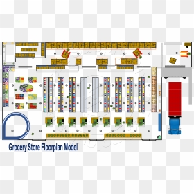 Shelf Vector Grocery - Supermarket Store Floor Plan, HD Png Download - grocery store png