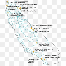 Map, HD Png Download - rainbow trout png