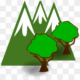 Forest Mountain Clipart , Png Download - Tree Clip Art, Transparent Png - mountains clipart png