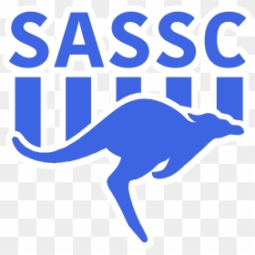 Thick Sassc Royal Blue White Outline - North Melbourne Kangaroos Emblem, HD Png Download - new jersey outline png