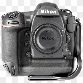Bd5 Aluminum L Plate Attached To Nikon D5 - Nikon, HD Png Download - nikon png