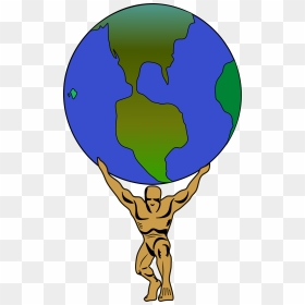 Collection Of Atlas - Atlas Holding The World Clipart, HD Png Download - greek gods png