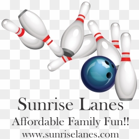Sunrise Lanes Bowling Center - Bowling Pins Transparent Background, HD Png Download - bowling lane png