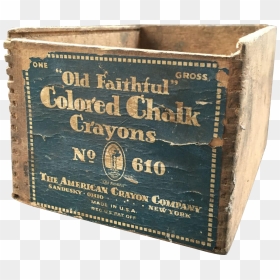 Old Faithful Jointed Wood Crayon Box - Book Cover, HD Png Download - crayon box png