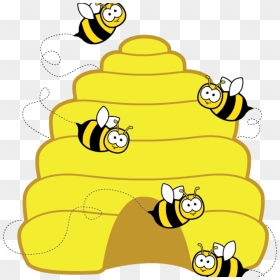 Hive Clip Art Home Free Clipart Bee Clipart Beehive - Bees Clipart, HD Png Download - bee clip art png