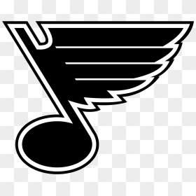 White St Louis Blues Logo, HD Png Download - new jersey outline png
